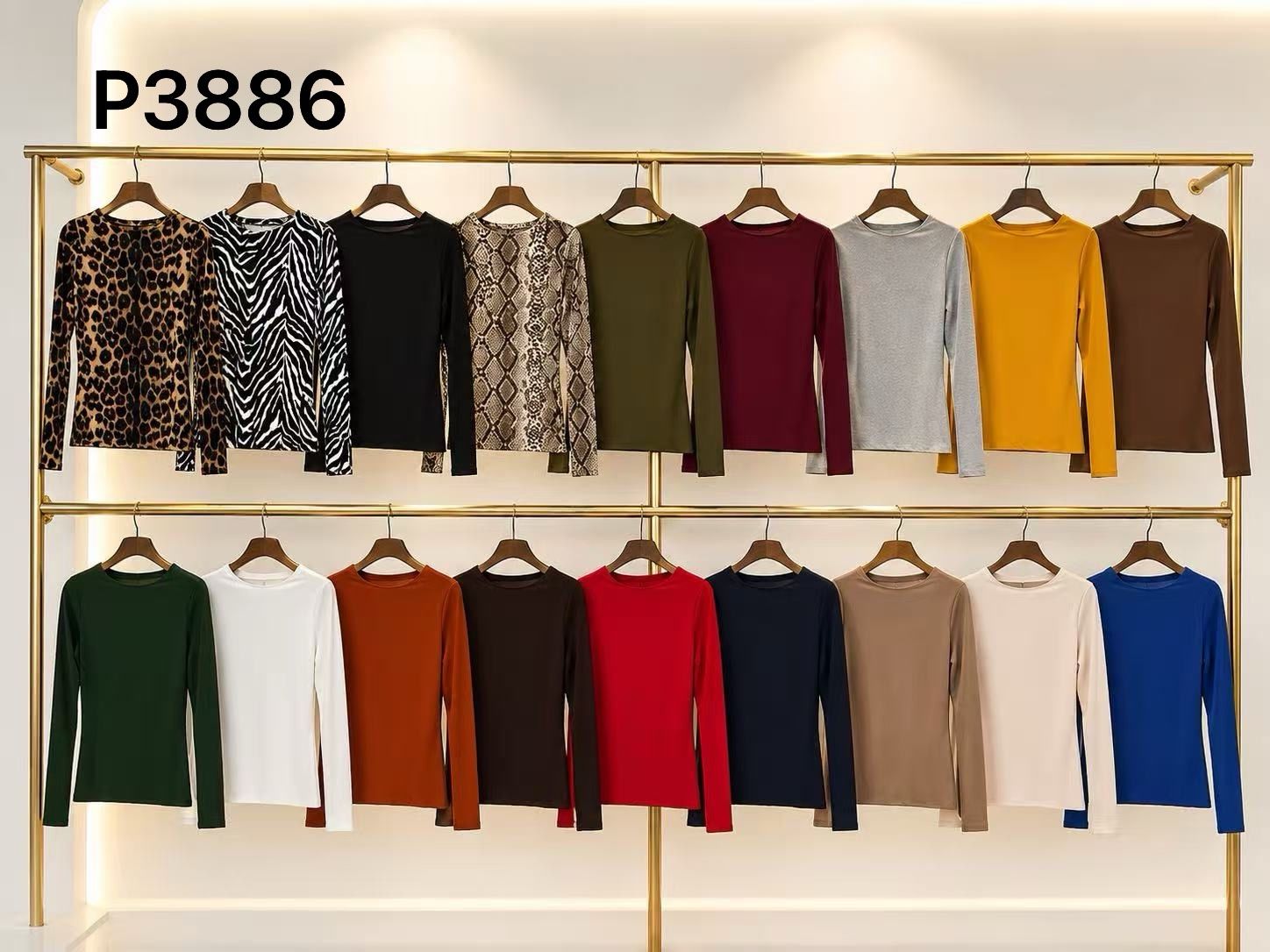 Fitted Long-Sleeve Top