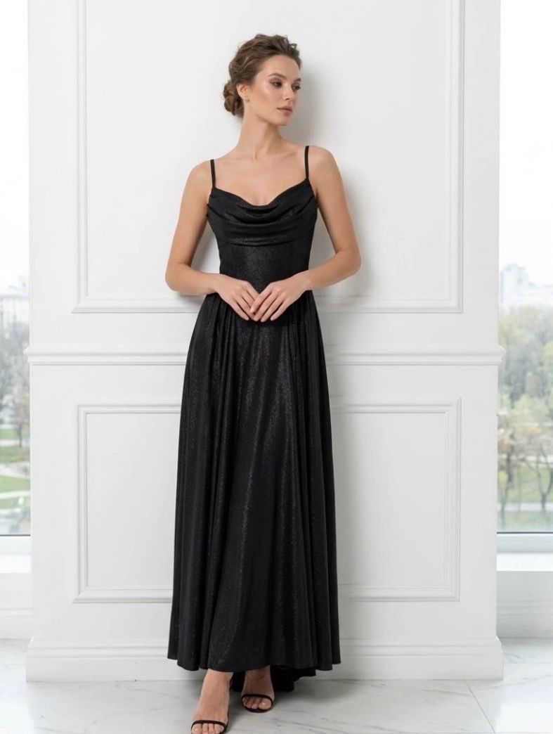 Draped Waterfall Maxi Dress