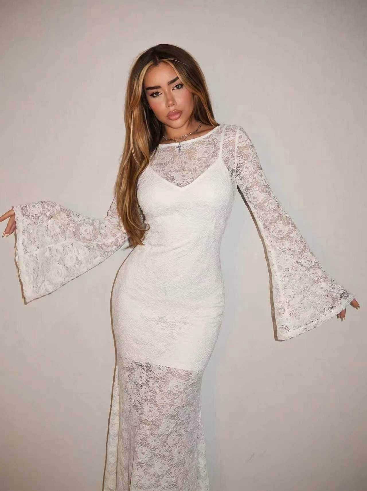 Lace Mermaid Maxi Dress