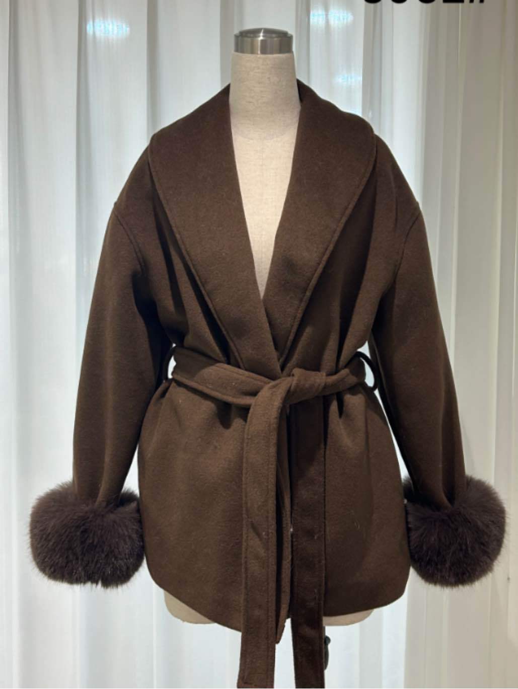 Tie‑Waist Jacket with Wide Lapels