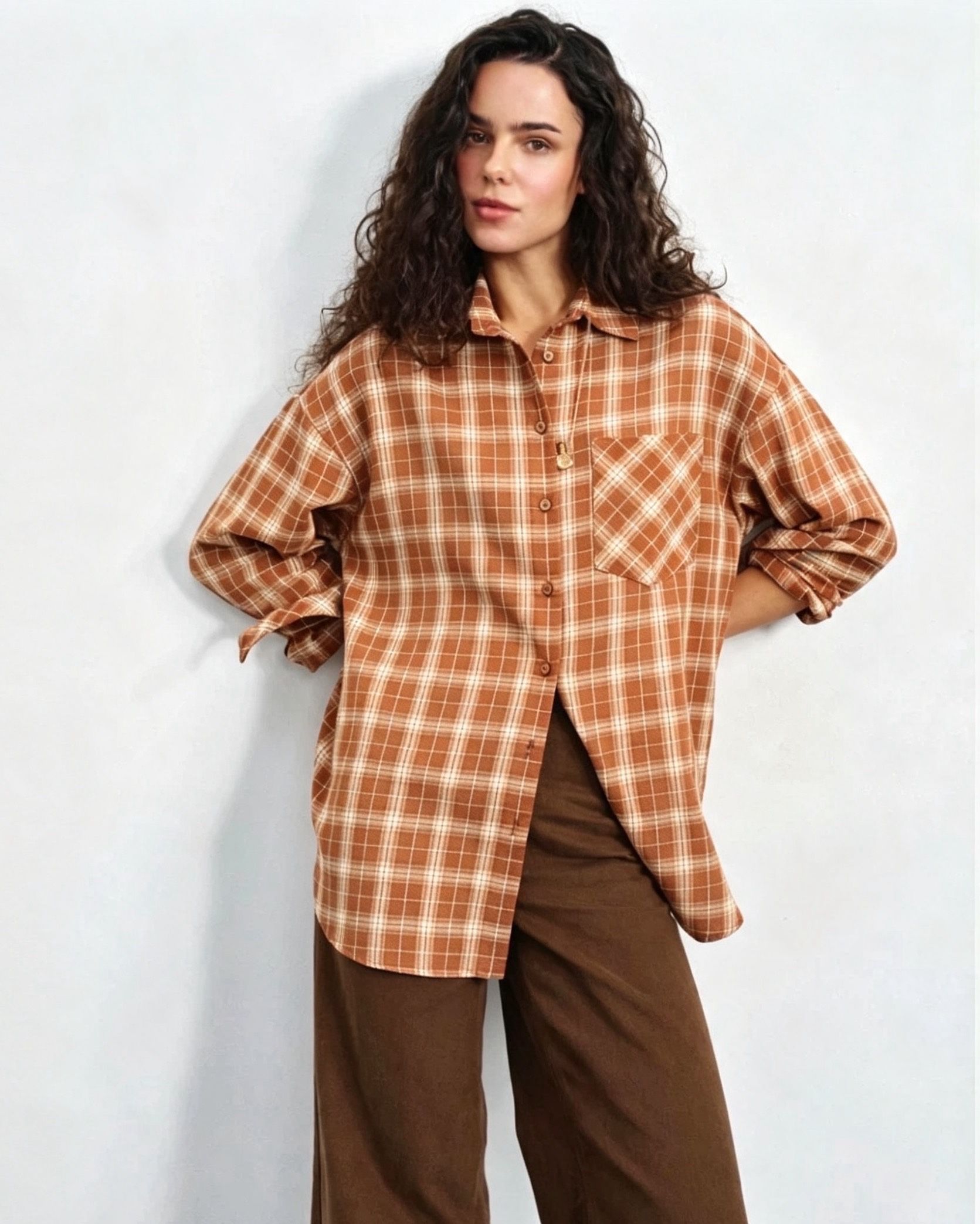 Oversized Check Shirt