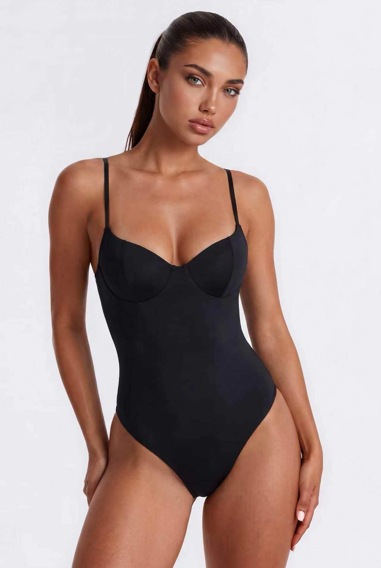 Heart-Shaped Fitted Bodysuit