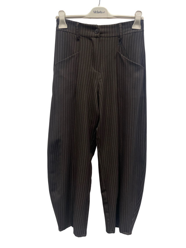 High‑Waist Straight Trousers