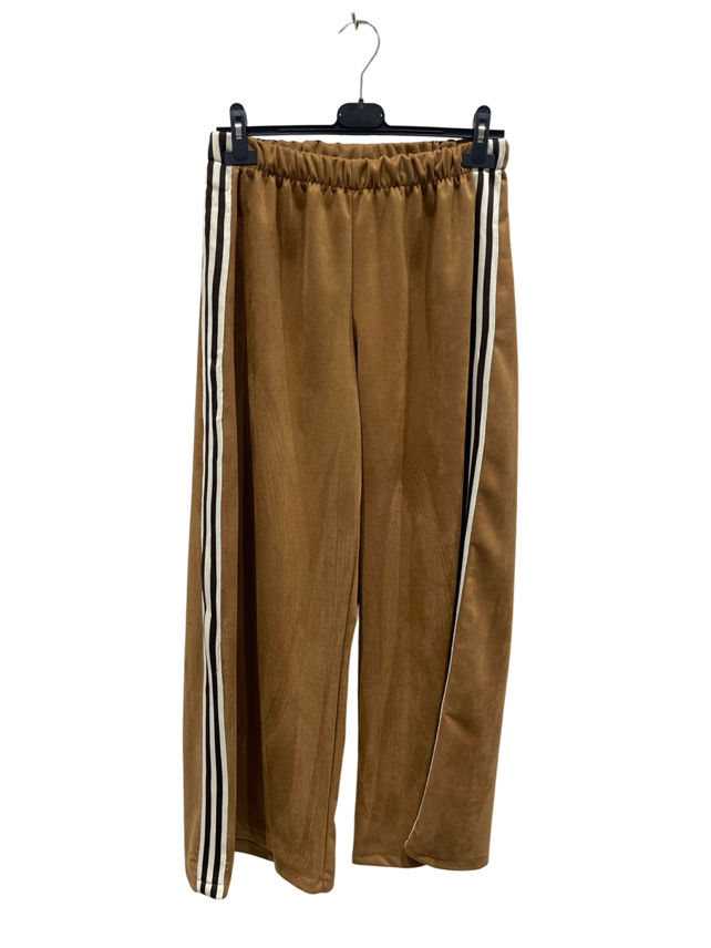 Wide-Leg Trousers with Side Stripes