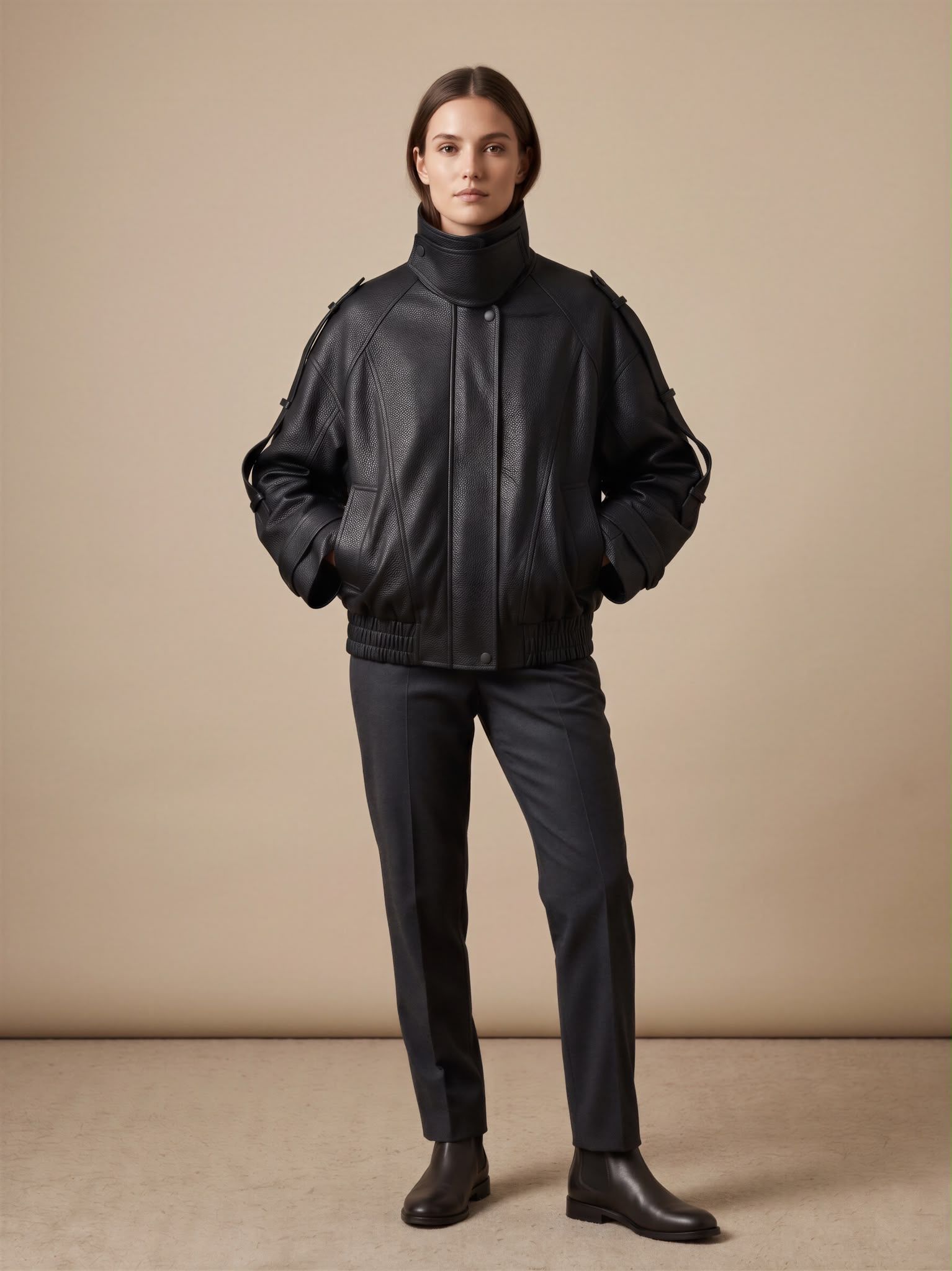 Oversize Stand-Collar Jacket