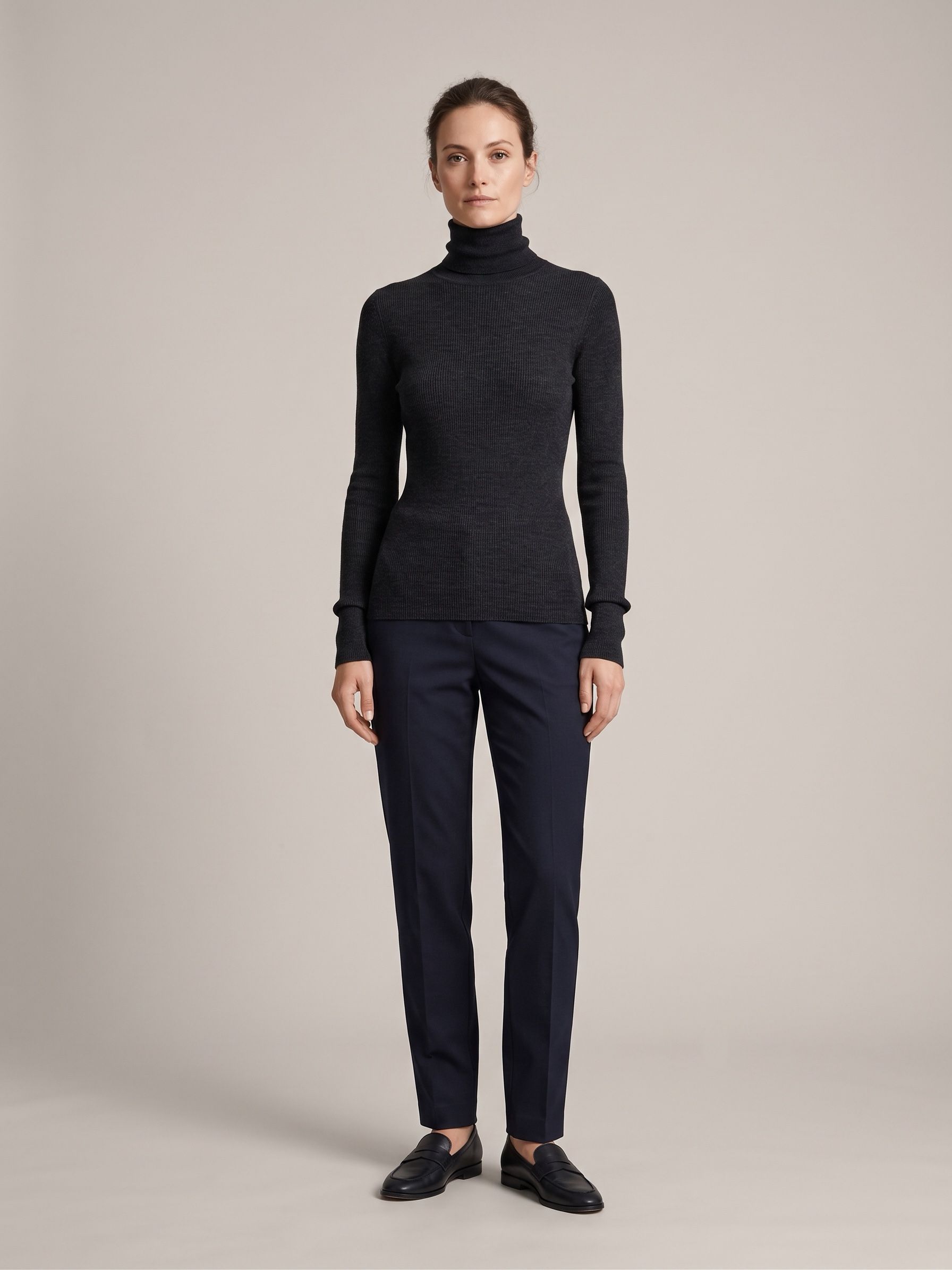 Fitted Turtleneck Sweater