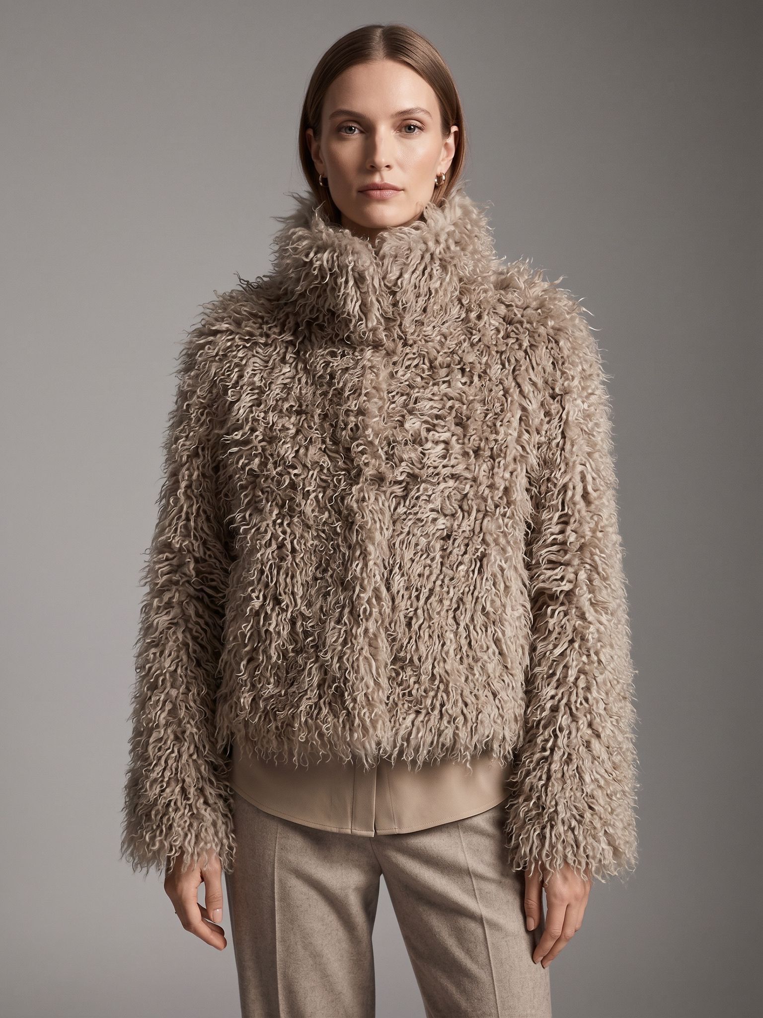 Short Coat with Collar
