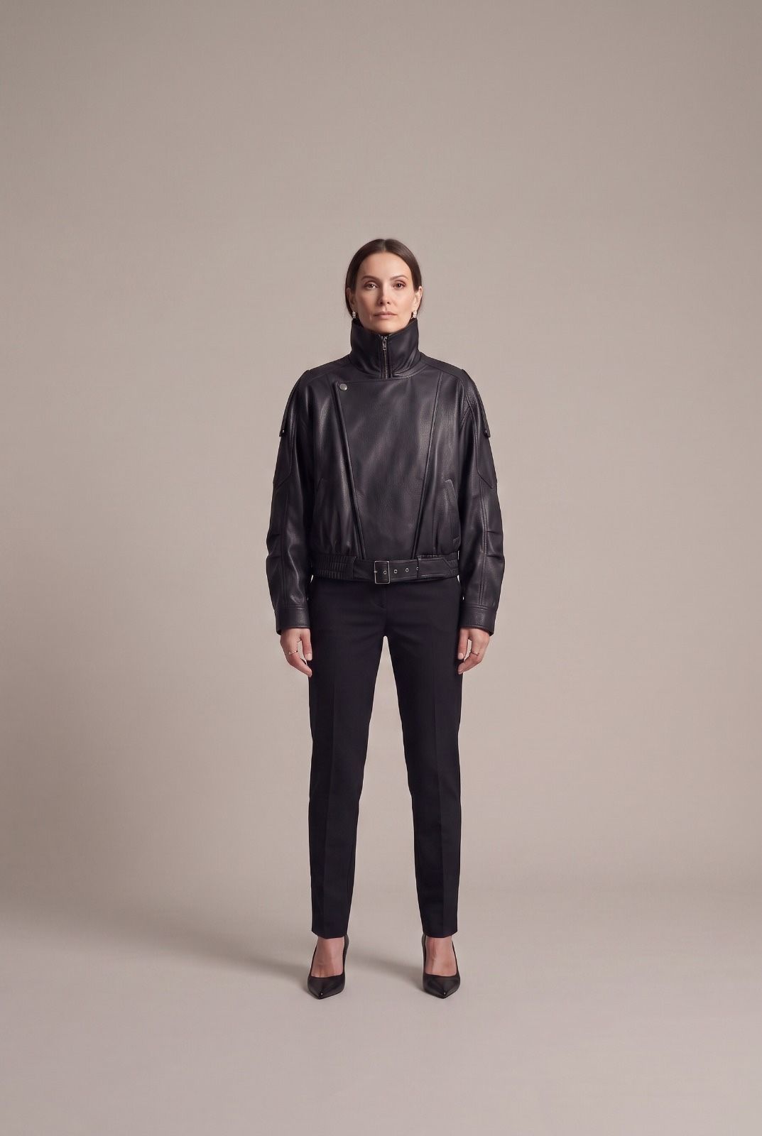 Belted Bomber Jacket