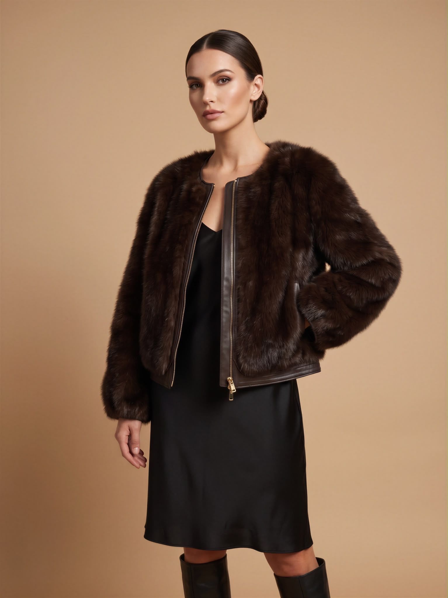Short Faux-Fur Jacket