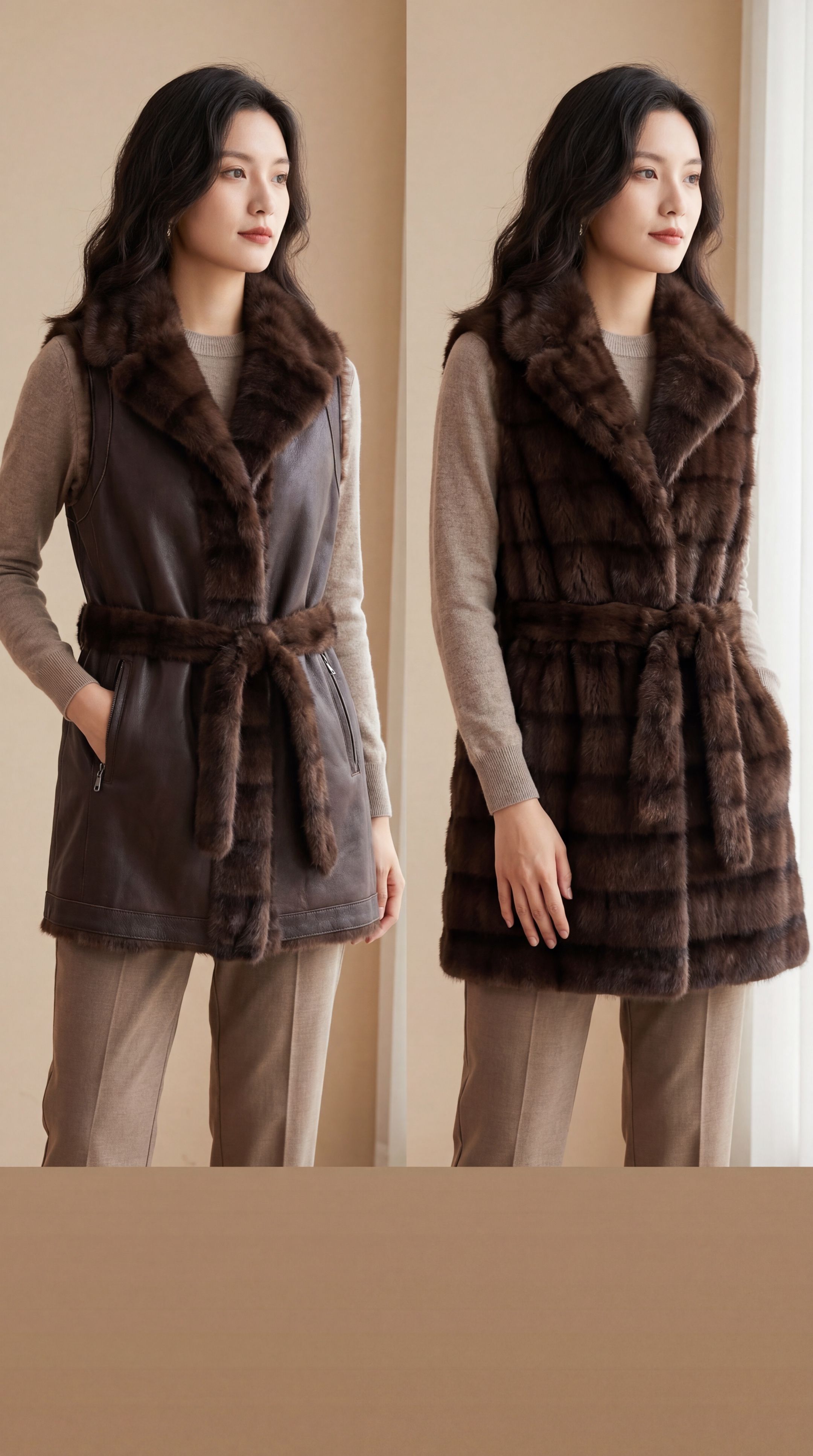 Longline Belted Vest