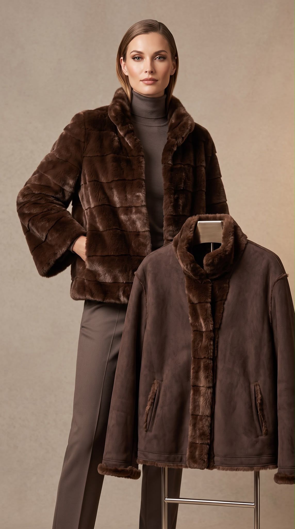 Faux-Fur Trim Jacket