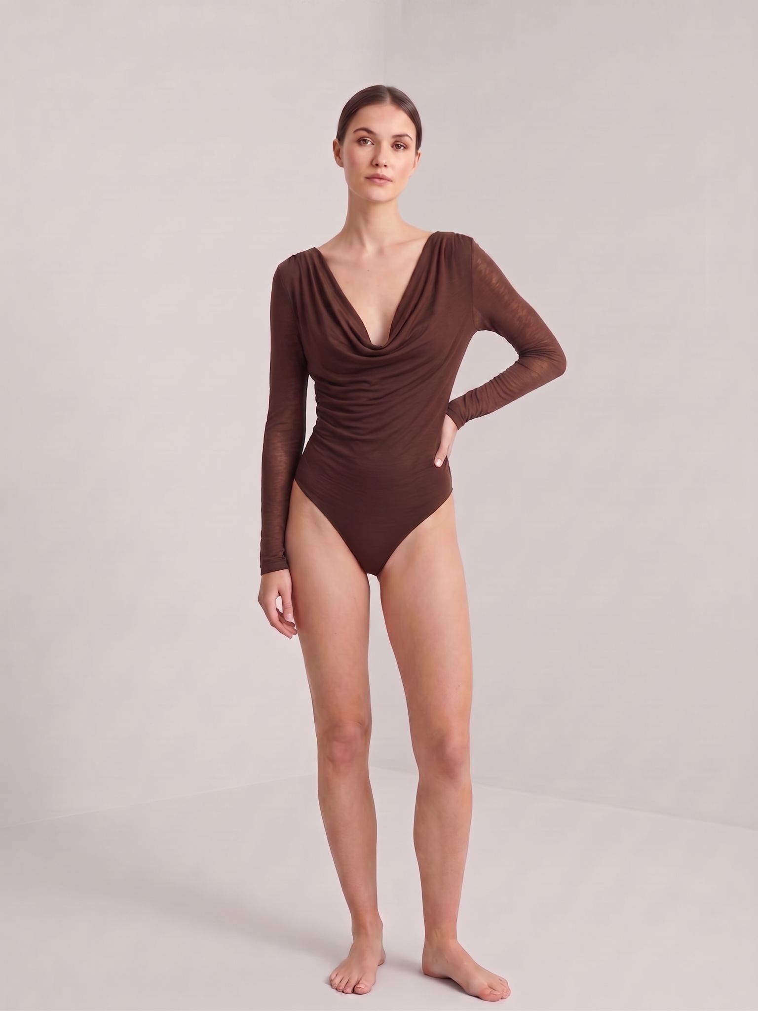 Fitted Ruched Waist Top