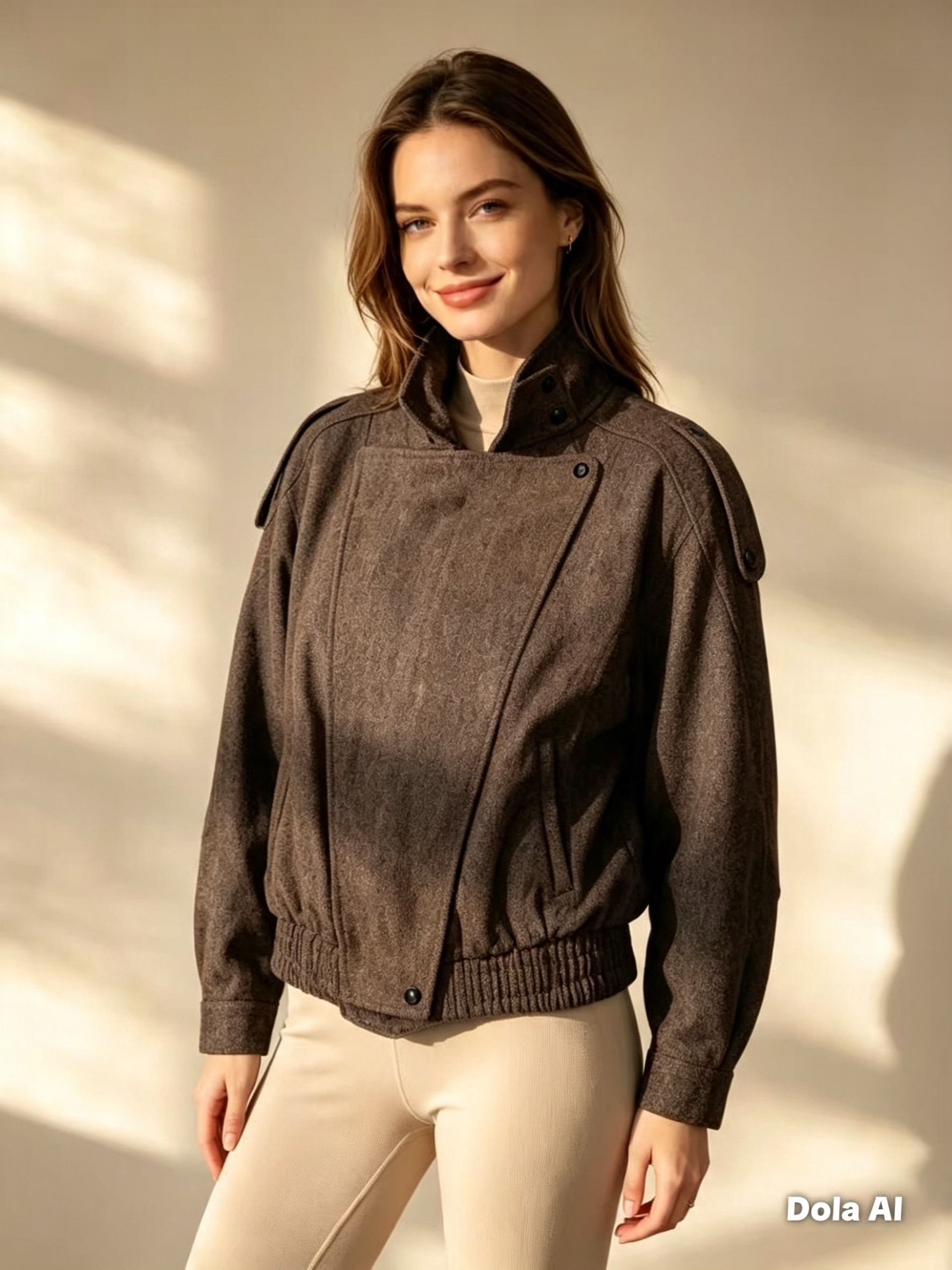 Stand‑collar Bomber Jacket