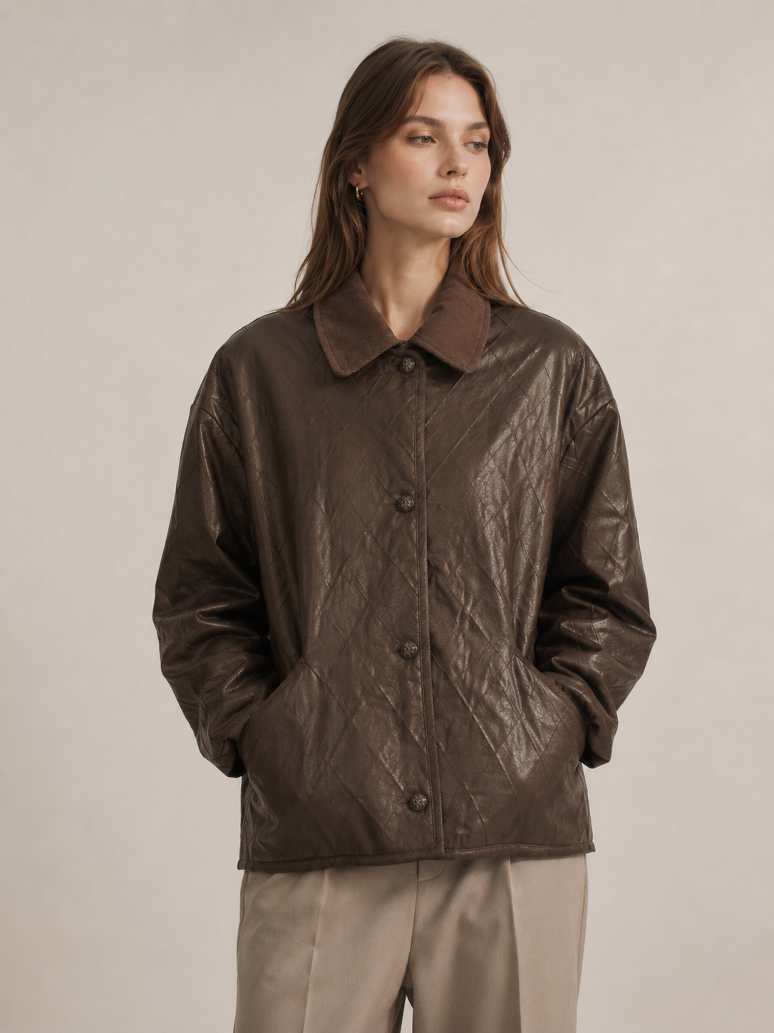 Relaxed Jacket with Collar