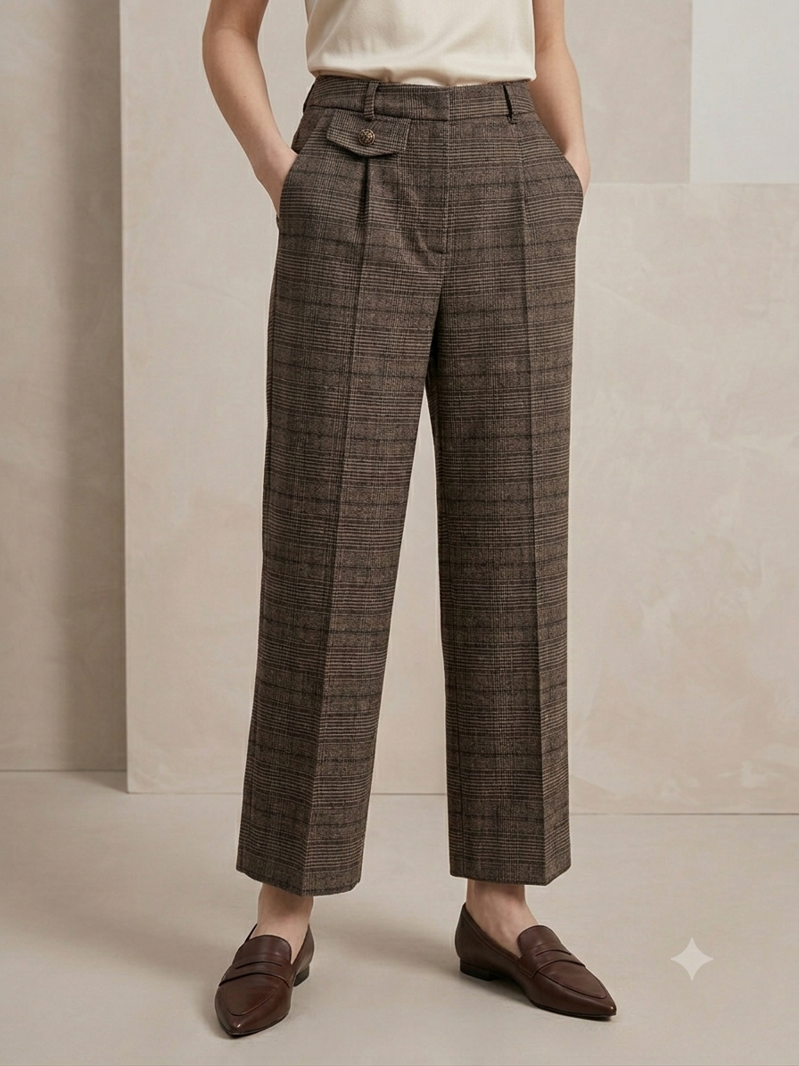 Tailored Ankle-Length Trousers