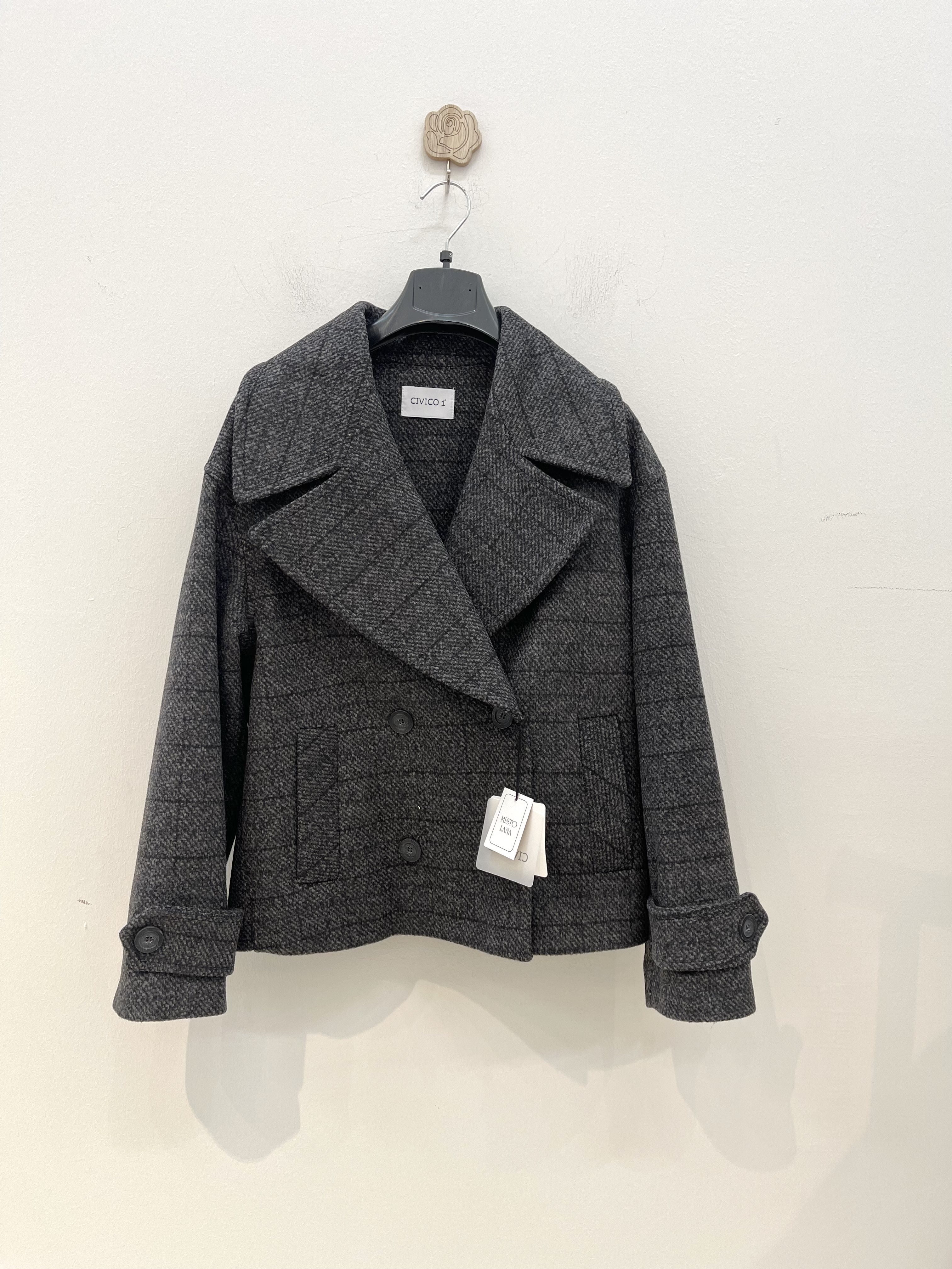 Midi Coat with Notched Lapels