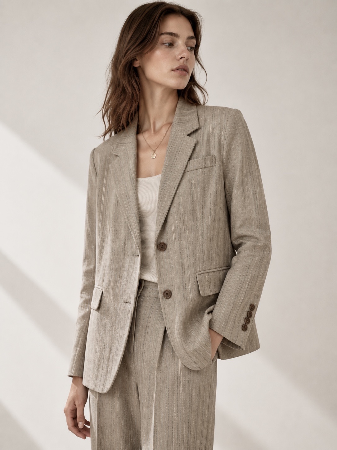 Tailored Hip-Length Blazer