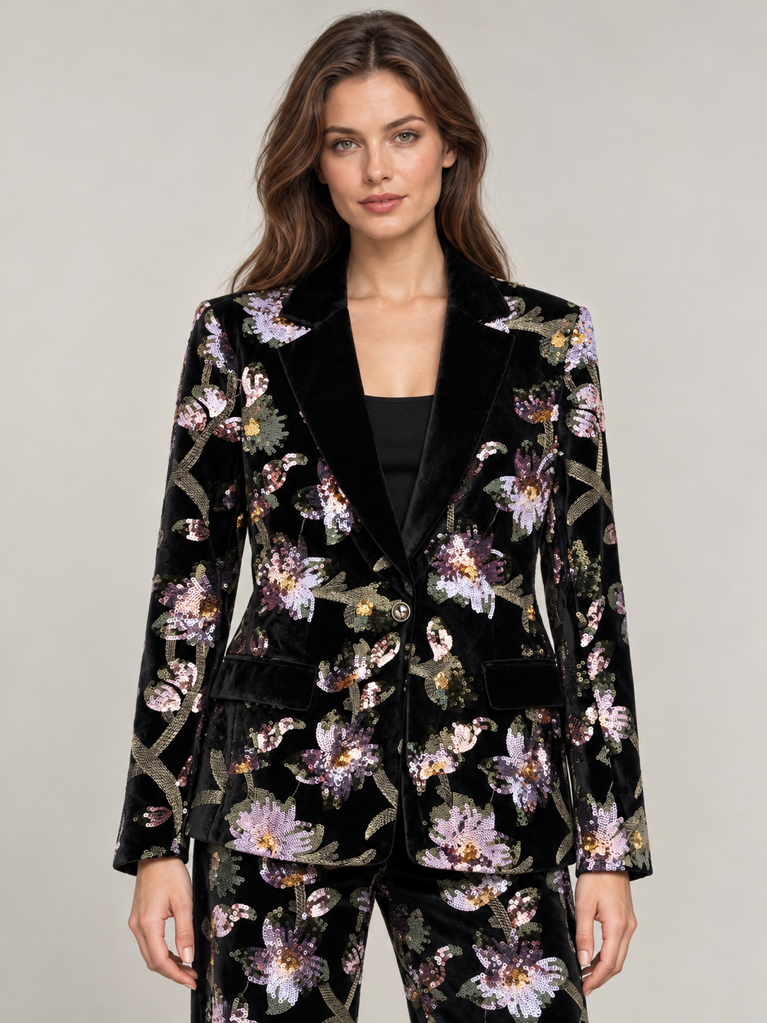 Tailored Sequin Blazer
