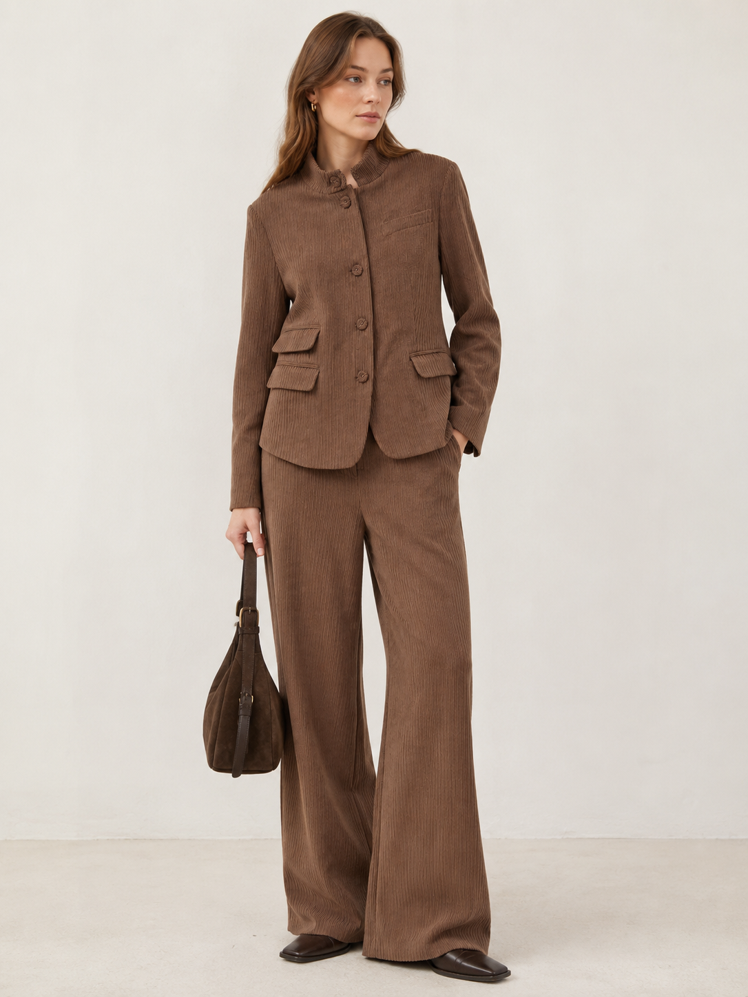 Regular Wide‑Leg Trousers