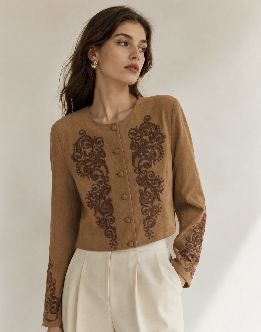 Cropped Tailored Jacket