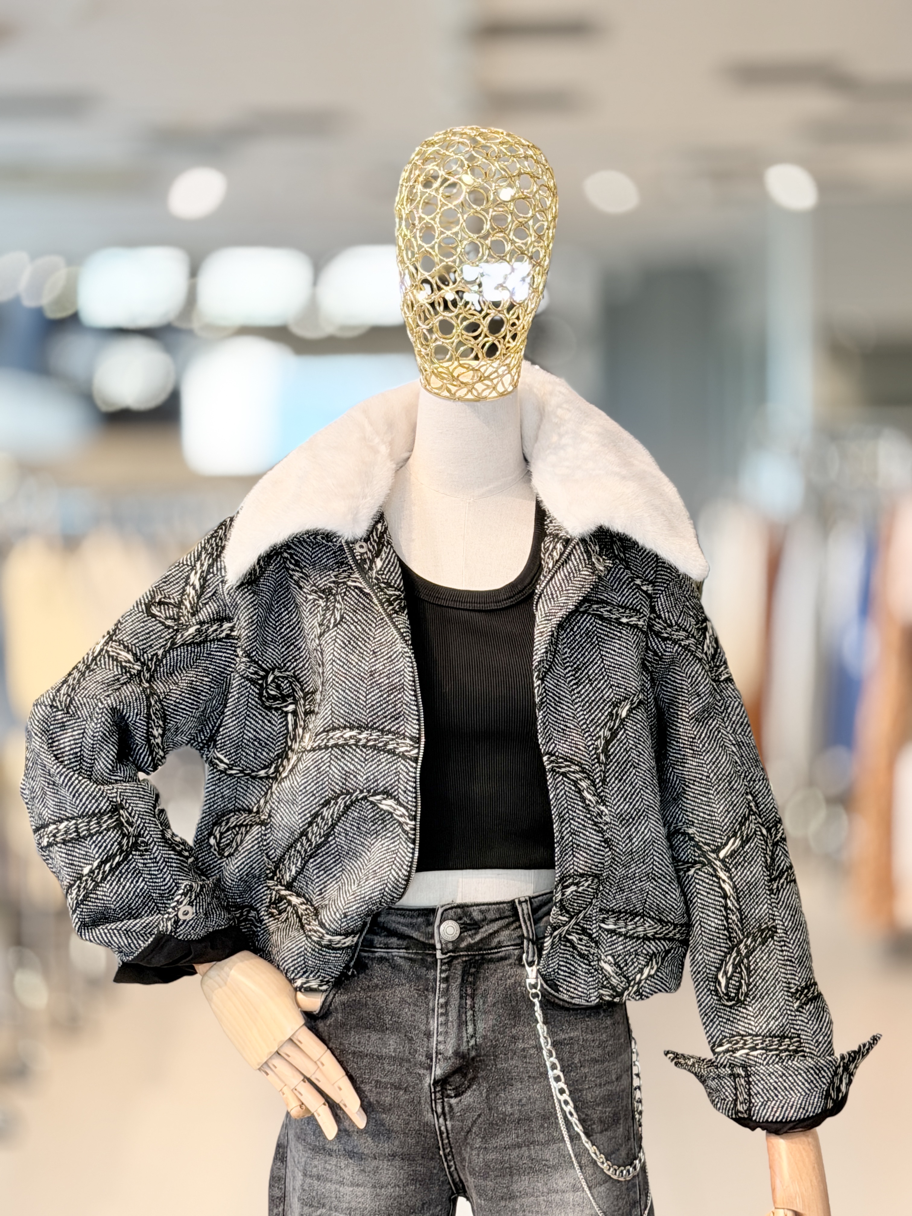 Oversized Jacket with Collar