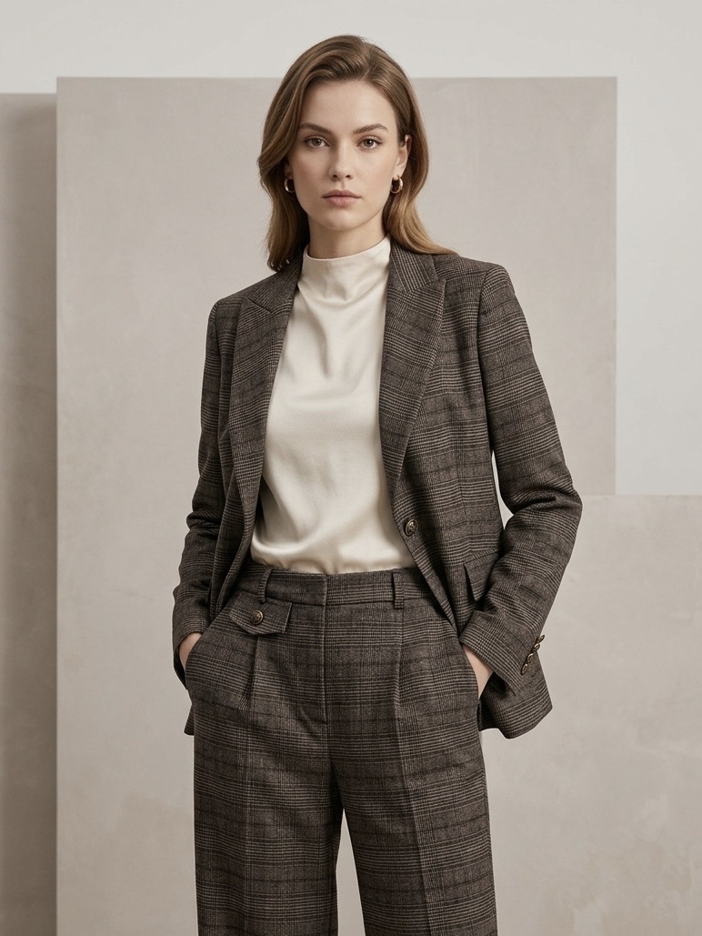 Tailored Check Blazer