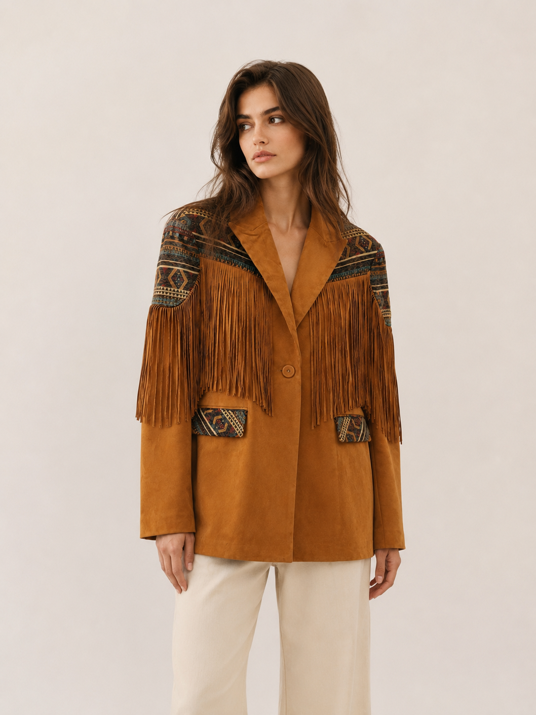 Straight Fringe Jacket