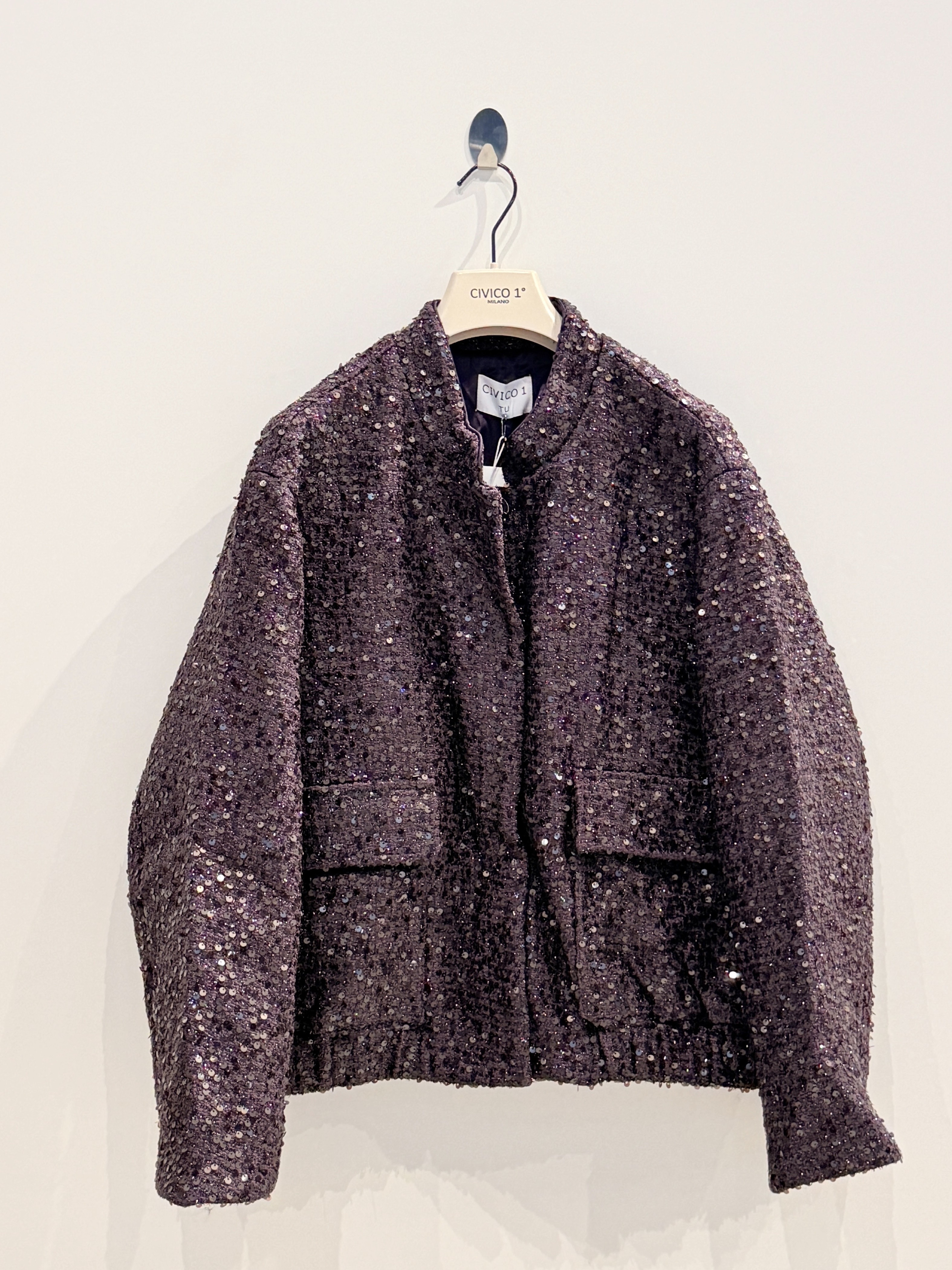 Boxy Sequin Jacket