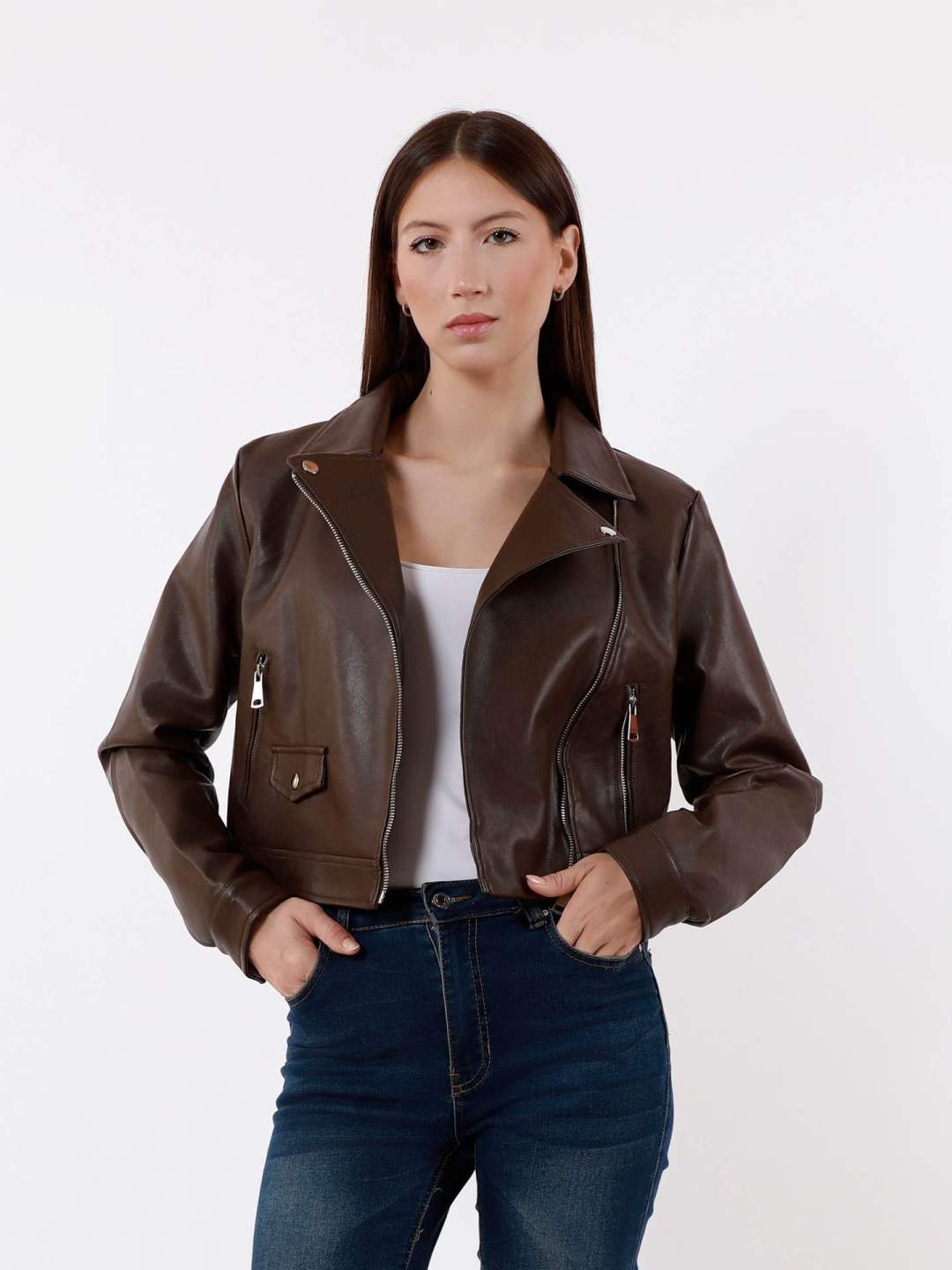Fitted Short Biker Jacket