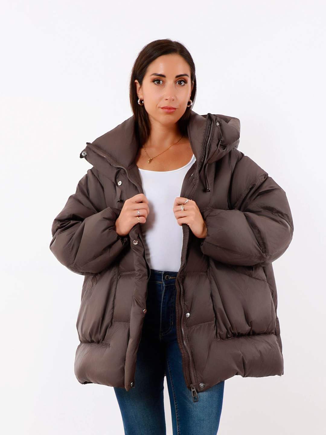 Oversized Hooded Coat