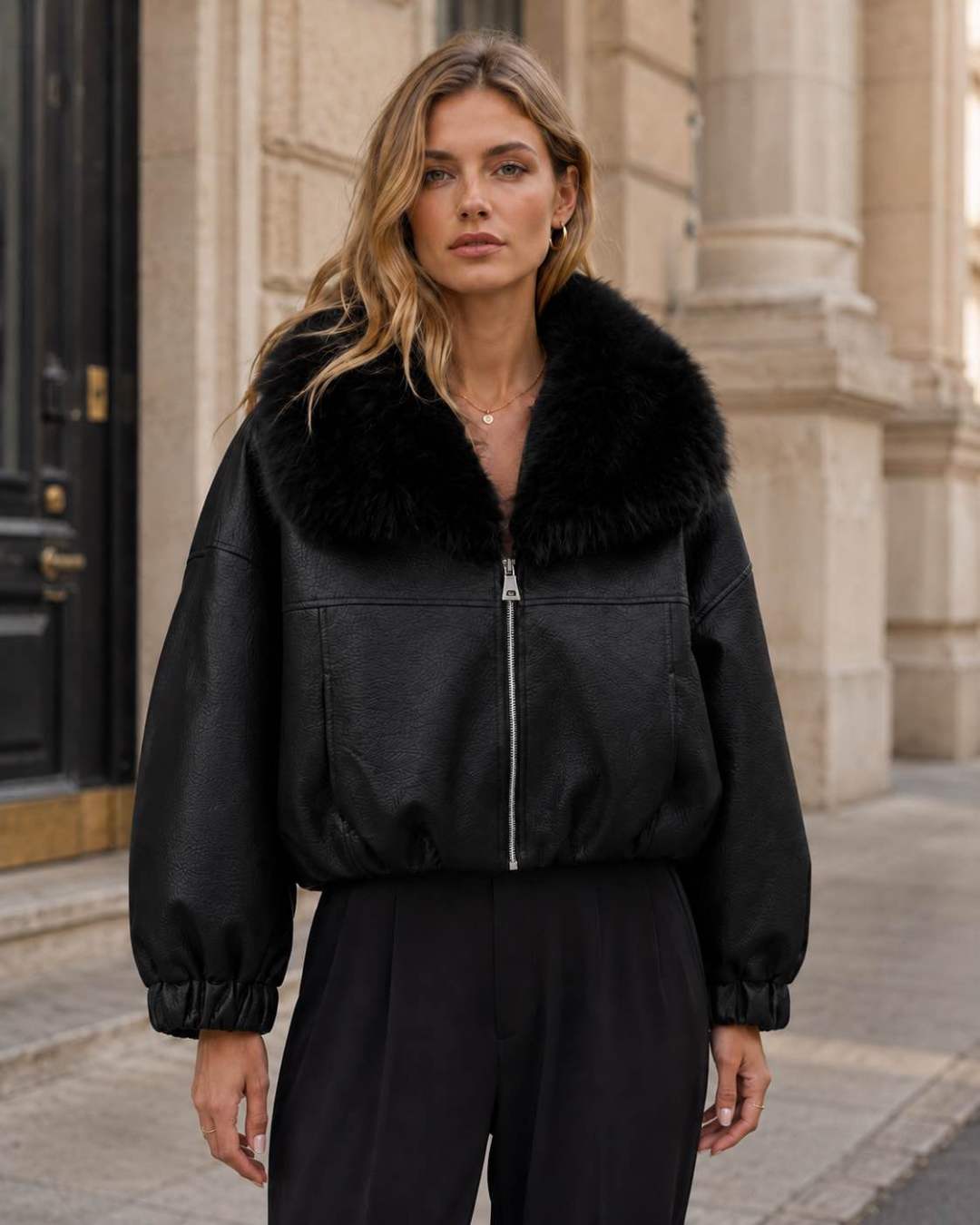 Oversize Collar Jacket