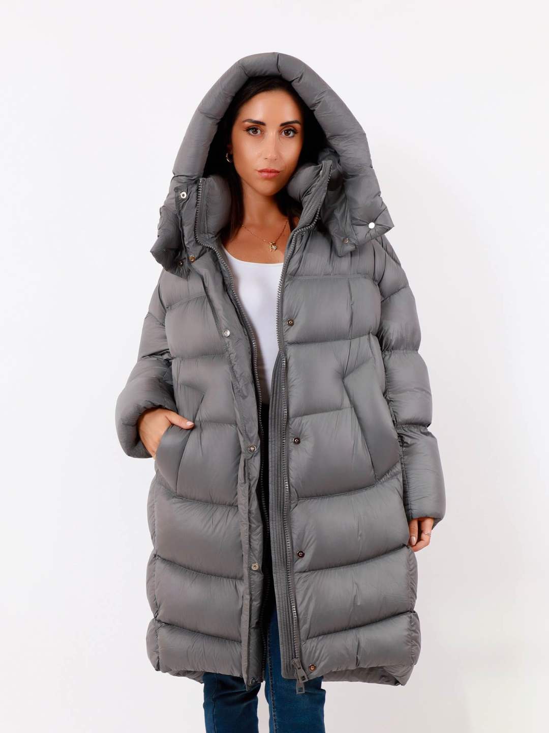 Oversized Hooded Coat