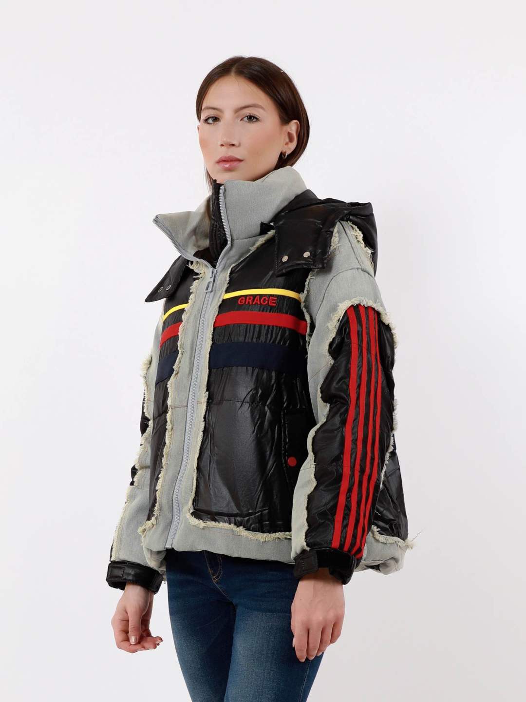 Cropped Hooded Jacket