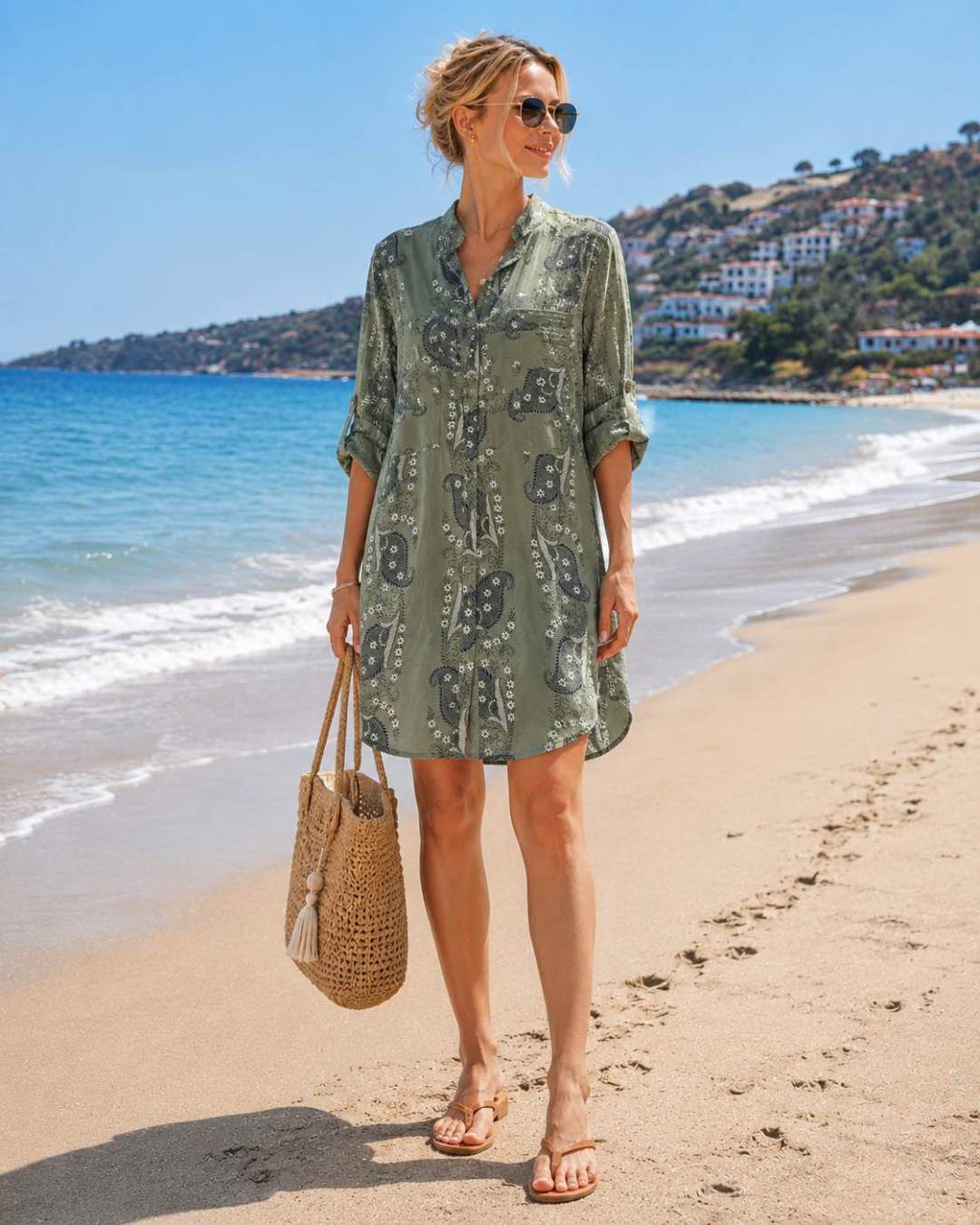 Paisley Shirt Dress