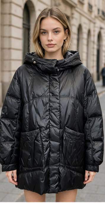 Oversize Hooded Coat