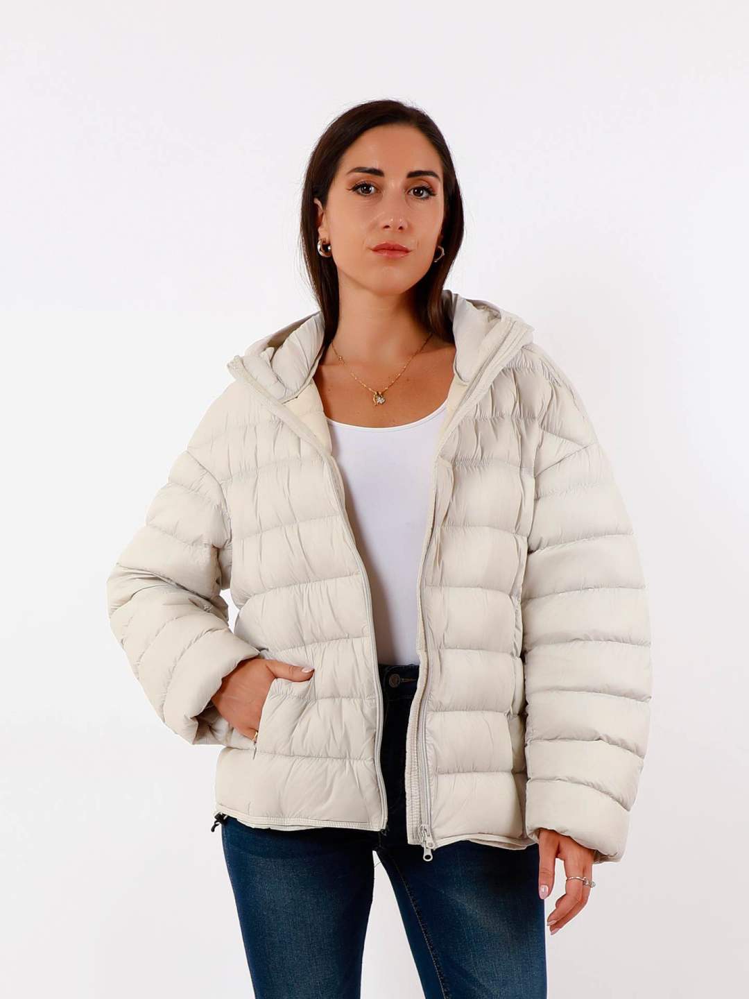 Quilted Hooded Jacket