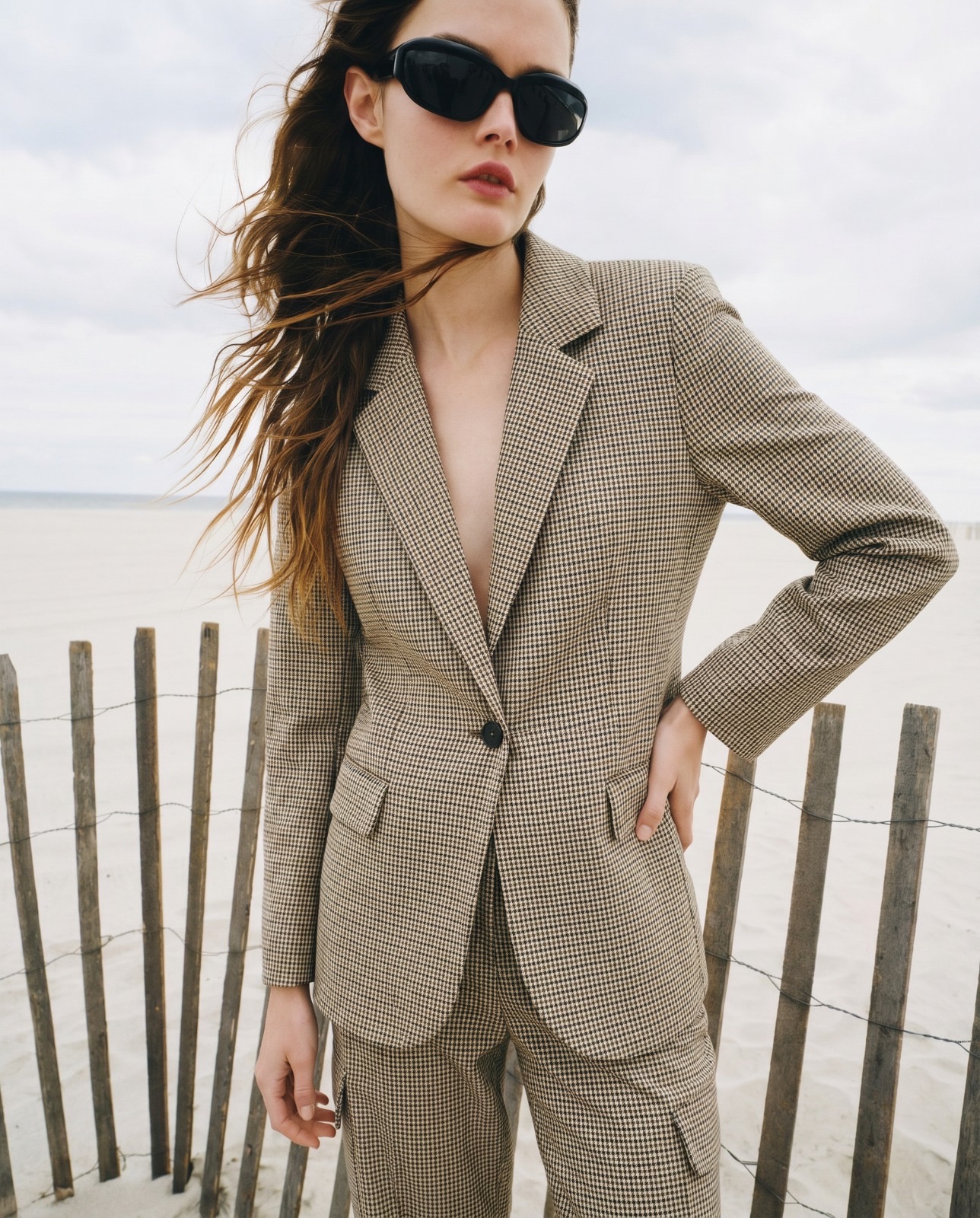 Tailored Hip-Length Blazer