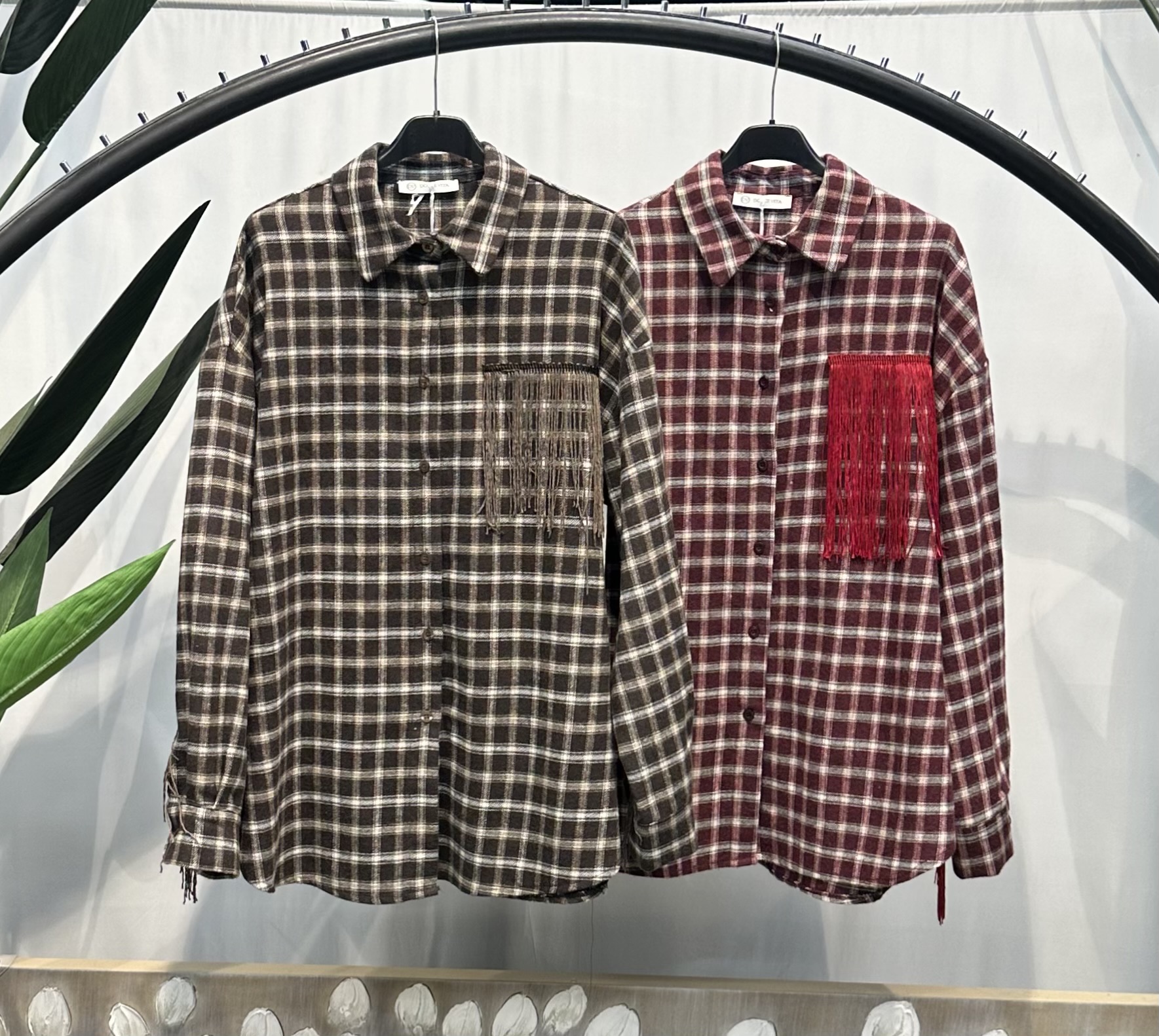 Long Loose Check Shirt