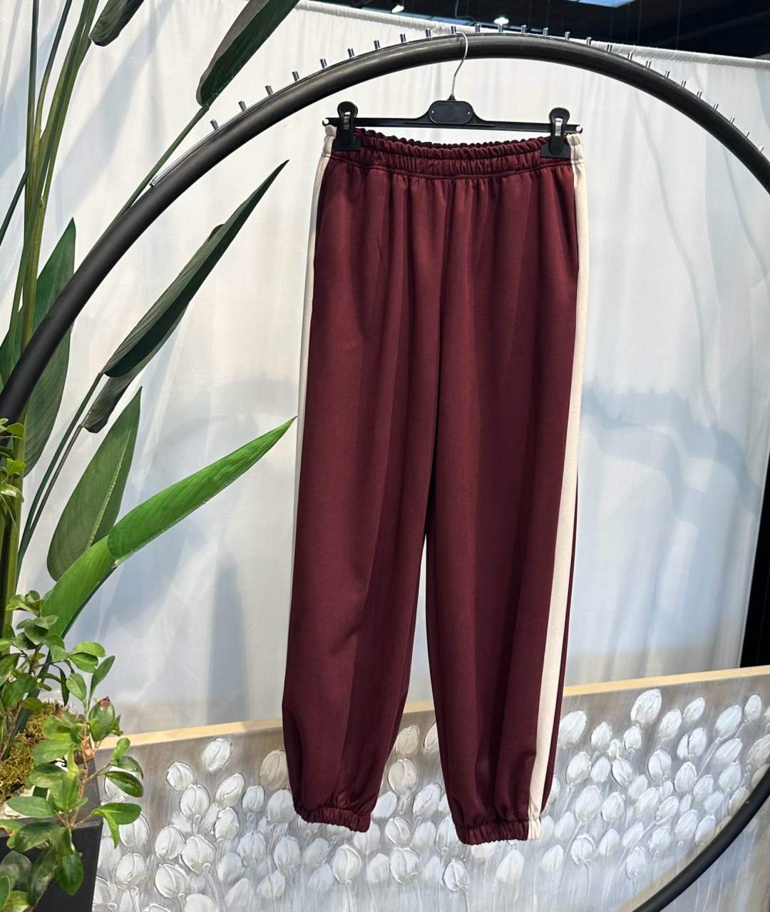 Striped-Panel Jogger Trousers