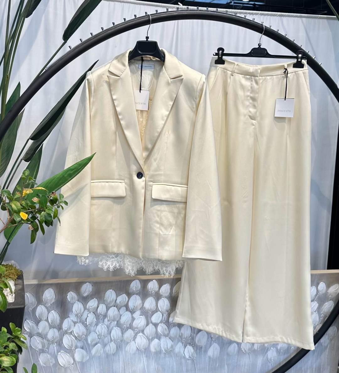 Satin Blazer with Lapels