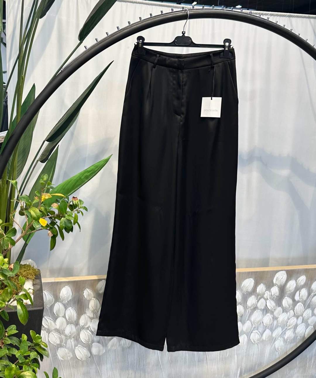 High‑Waist Wide‑Leg Trousers