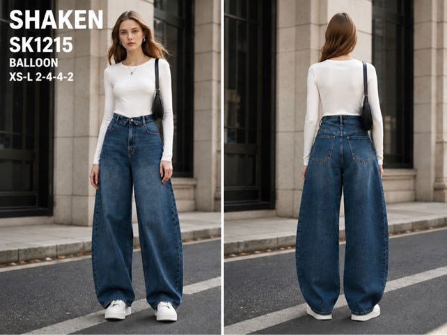 Balloon Trousers with Wide Legs