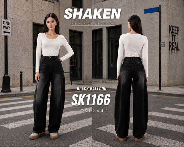 Wide Balloon Jeans