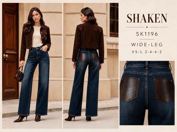 High-Waist Wide Leg Jeans