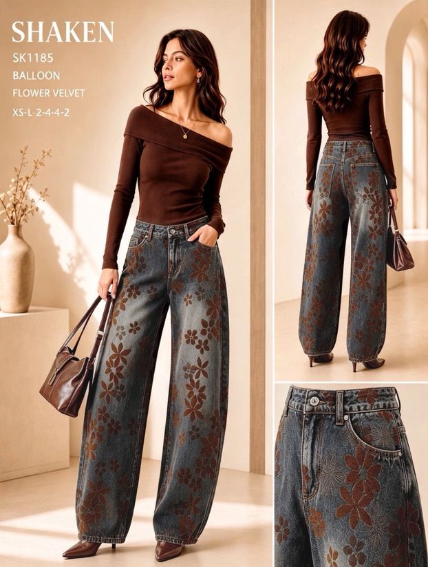 Wide High-Waist Jeans