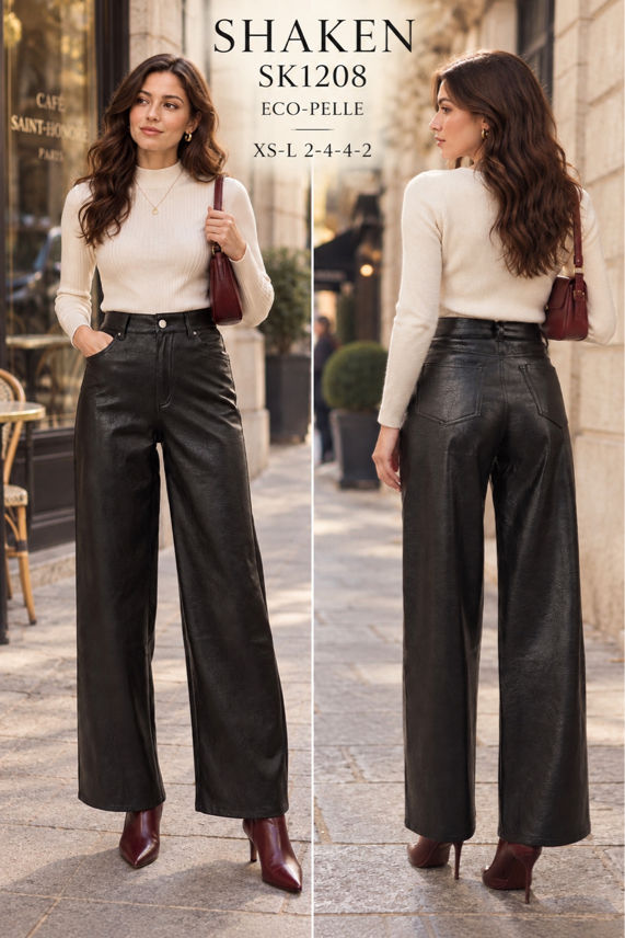 Wide‑Leg Trousers with Pockets