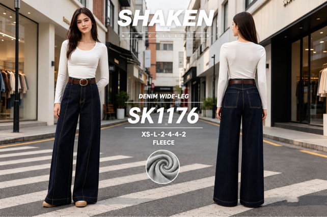 High‑Waist Wide‑Leg Trousers