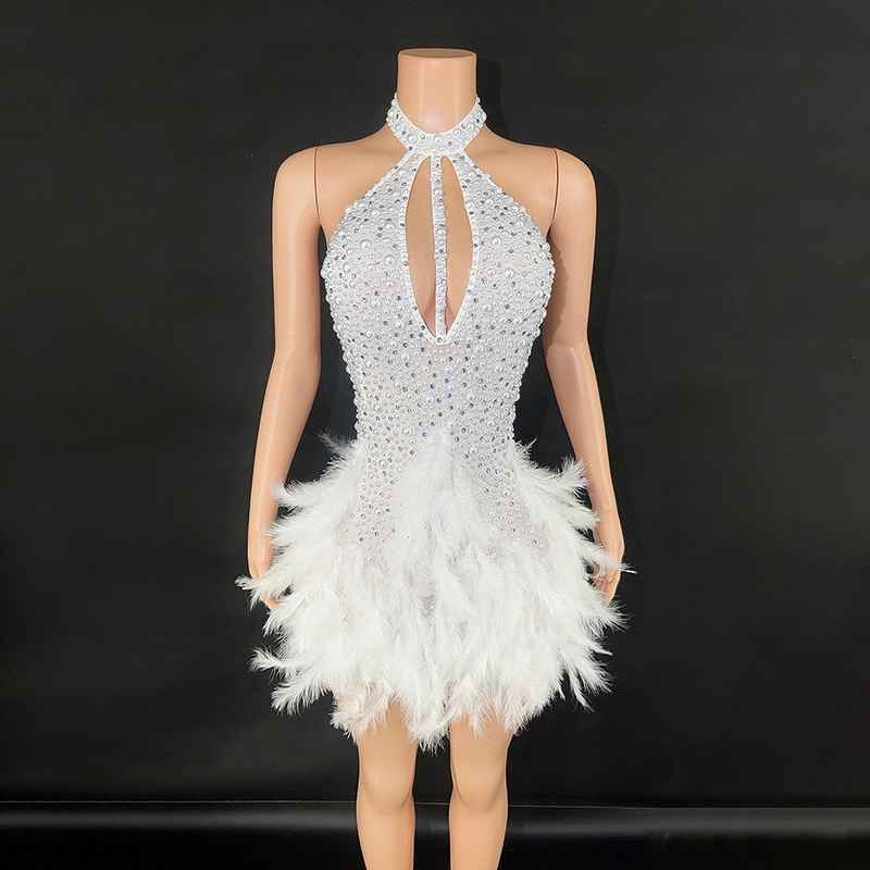 Fringed Halter Mini Dress