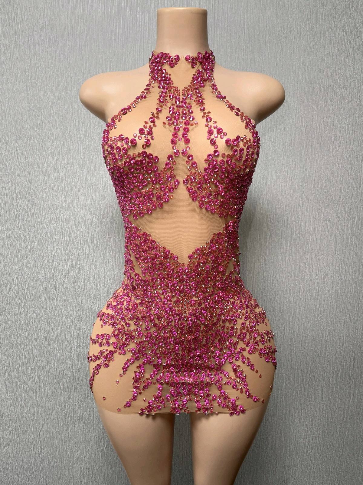Halter Mini Bodycon Dress