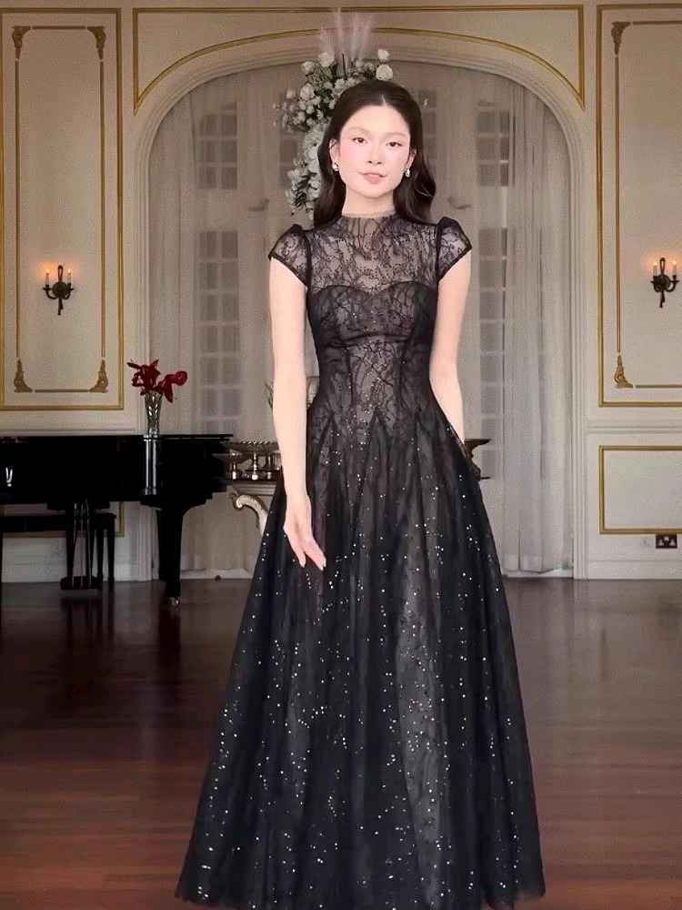 Maxi Dress with Lace